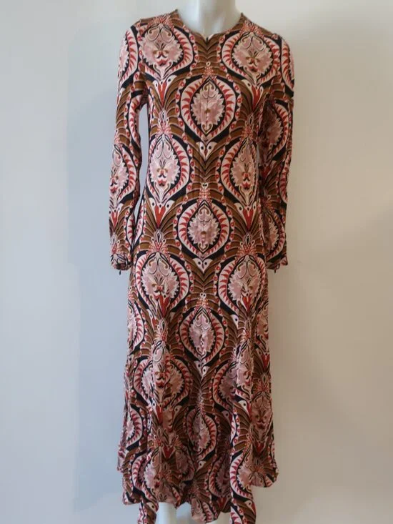 NWT Womens Farm Rio (Item- 625) Multicolor Pineapple Jewelry Maxi Dress XS - Picture 8 of 15